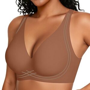 Oeak Deep V Wireless Bra- Large
